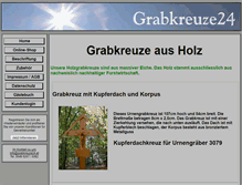 Tablet Screenshot of grabkreuze24.at